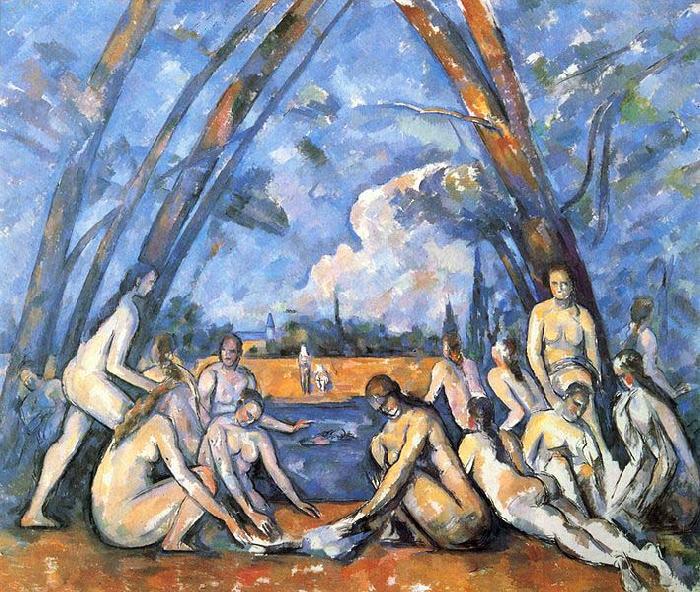 Paul Cezanne Les Grandes Baigneuses Sweden oil painting art